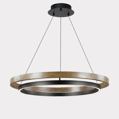 WOMO Wood Circular Led Chandelier-WM2492