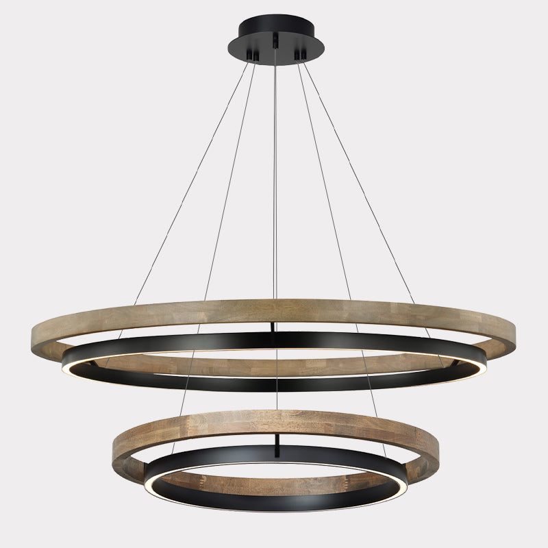 WOMO Circular Led Wood Chandelier-WM2492