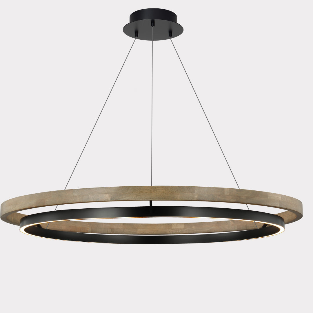 WOMO Circular Wood Led Chandelier-WM2492