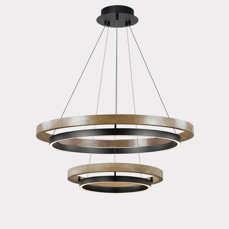 WOMO Circular Led Wood Chandelier-WM2492