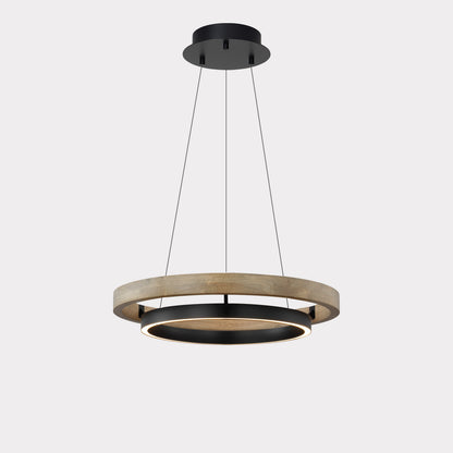 WOMO Wood Circular Led Chandelier-WM2492