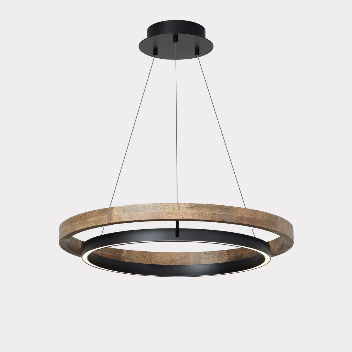 WOMO Wood Circular Led Chandelier-WM2492