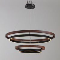 WOMO Circular Led Wood Chandelier-WM2492