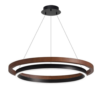 WOMO Wood Circular Led Chandelier-WM2492