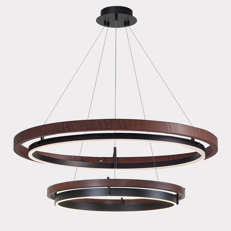 WOMO Circular Led Wood Chandelier-WM2492