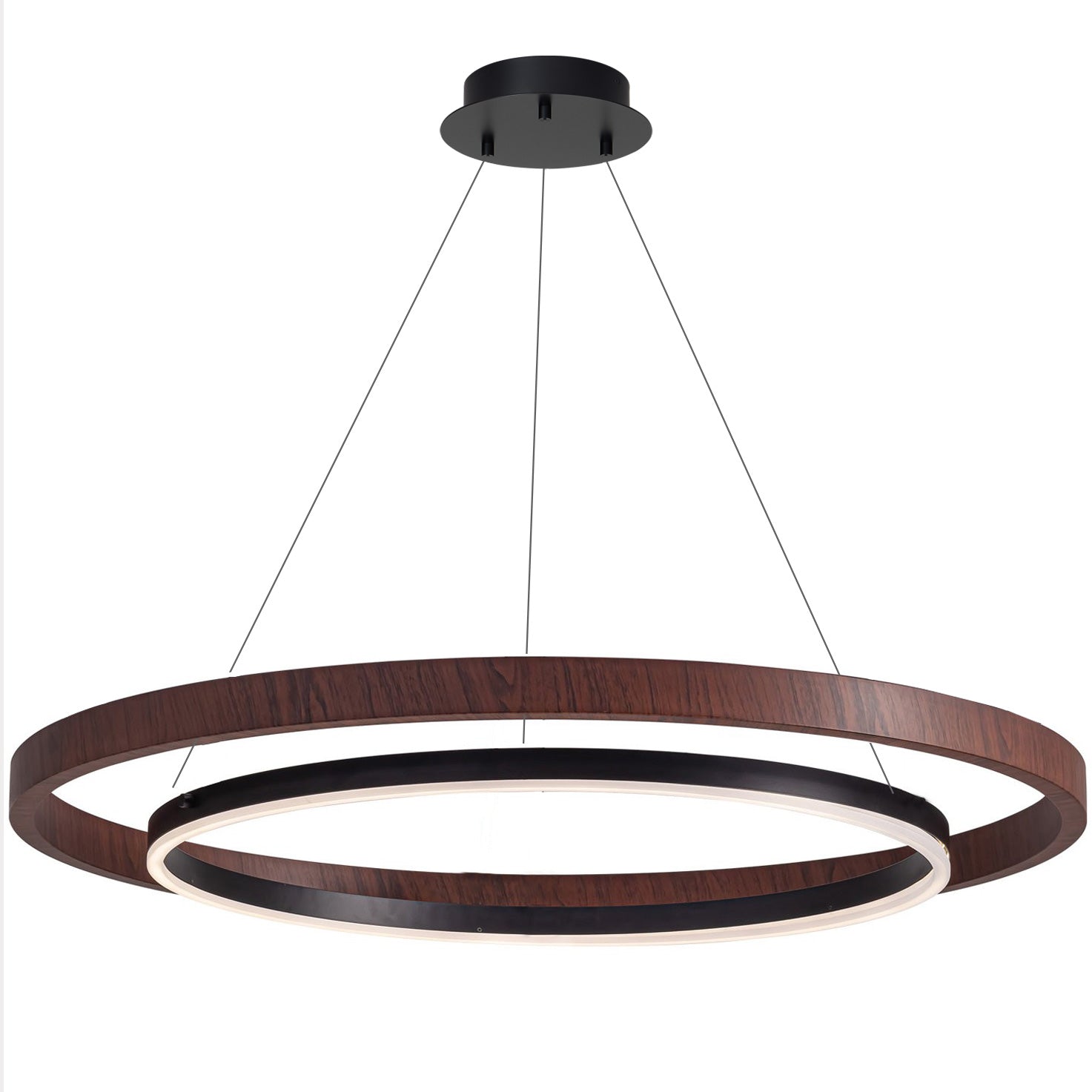 WOMO Circular Wood Led Chandelier-WM2492