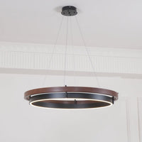 WOMO Circular Wood Led Chandelier-WM2492