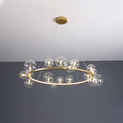 WOMO Circular Glass Bubble Chandelier-WM2493