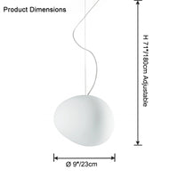 WOMO Egg Asymmetrical Globe Pendant Light-WM2497