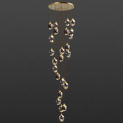 WOMO Rock Crystal Rain Chandelier-WM2189