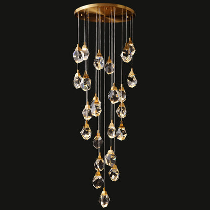 WOMO Rock Crystal Rain Chandelier-WM2189