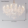 WOMO Victorian Crystal Prism Chandelier-WM2340 thumbnail