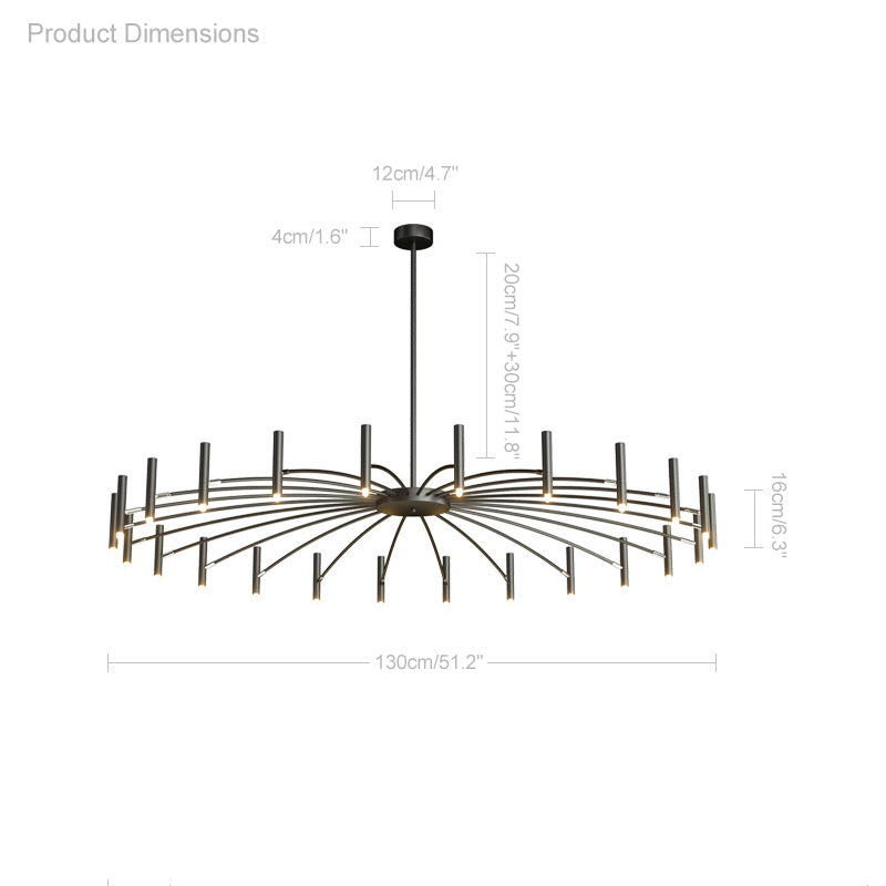 WOMO Adjustable Candelabra Chandelier-WM2038