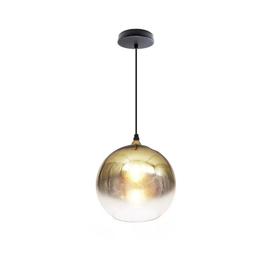 WOMO Coloured Glass Globe Pendant Light-WM2500