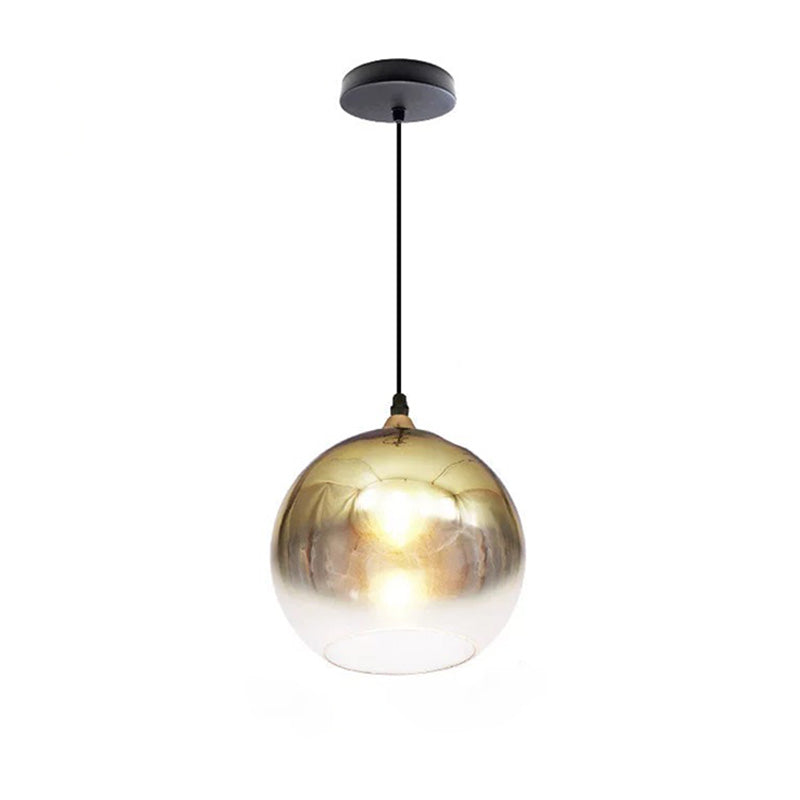 WOMO Coloured Glass Globe Pendant Light-WM2500