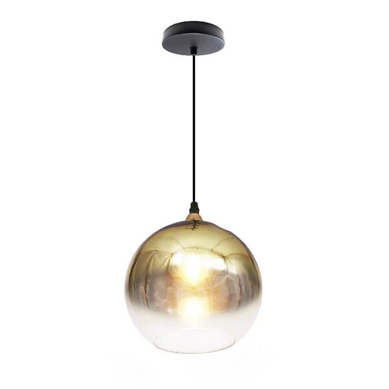 WOMO Coloured Glass Globe Pendant Light-WM2500