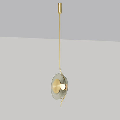 WOMO Pendulum Glass Disc Pendant Light-WM2501