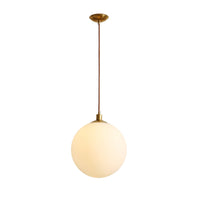 WOMO Frosted Glass Globe Pendant Light-WM2505