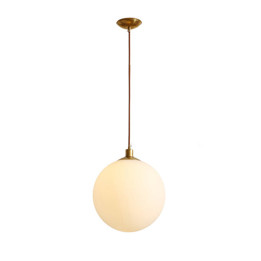 WOMO Frosted Glass Globe Pendant Light-WM2505