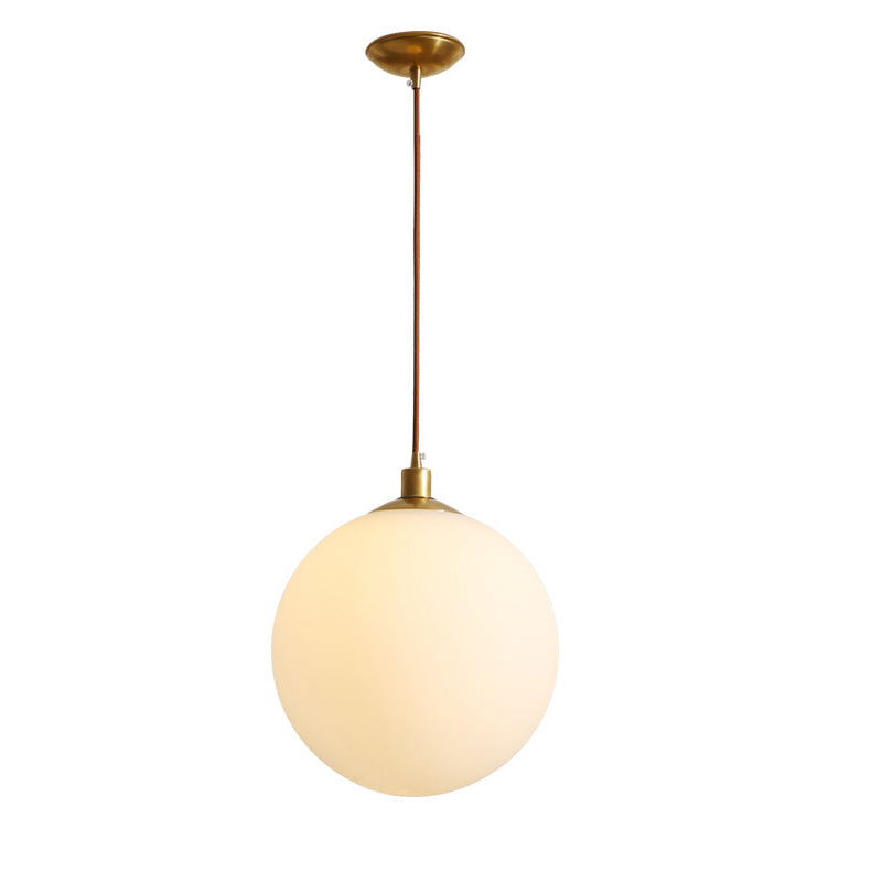 WOMO Frosted Glass Globe Pendant Light-WM2505