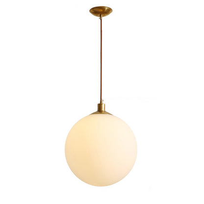 WOMO Frosted Glass Globe Pendant Light-WM2505