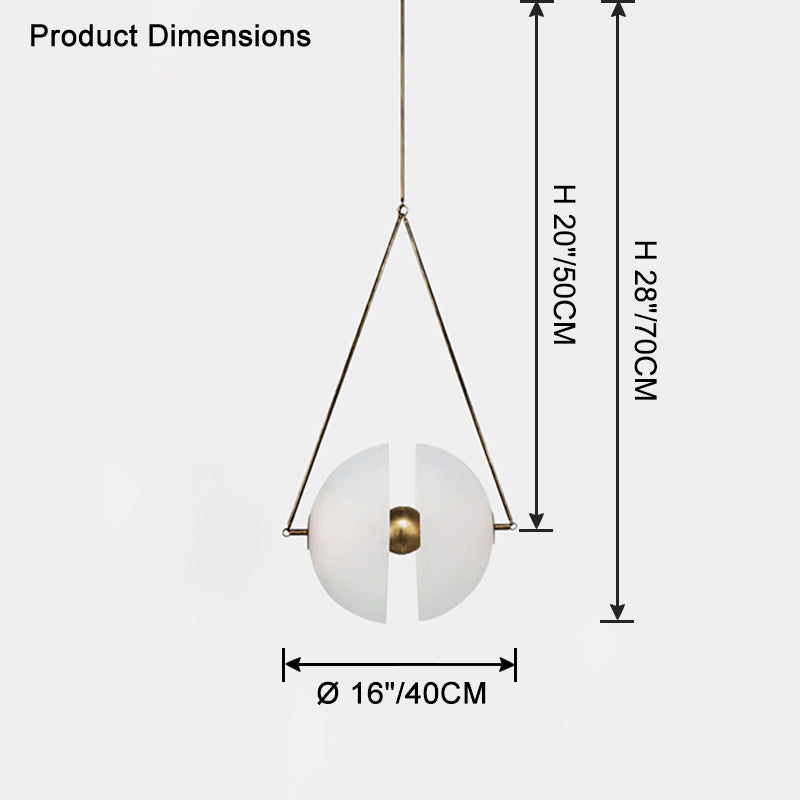 WOMO Semi-sphere Glass Pendant Light-WM2506