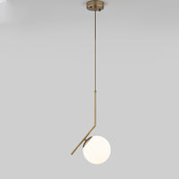 WOMO Frosted Glass Globe Pendant Light-WM2507