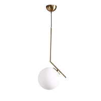 WOMO Frosted Glass Globe Pendant Light-WM2507