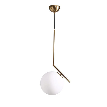 WOMO Frosted Glass Globe Pendant Light-WM2507