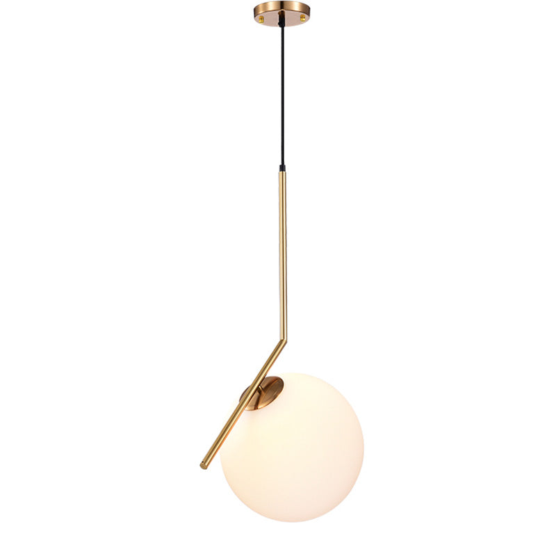 WOMO Frosted Glass Globe Pendant Light-WM2507