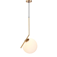WOMO Frosted Glass Globe Pendant Light-WM2507