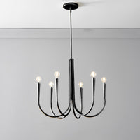 WOMO Swoop Arm Candle Chandelier-WM2508