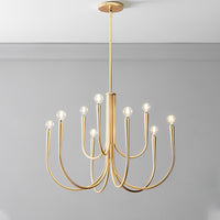 WOMO Swoop Arm Candle Chandelier-WM2508