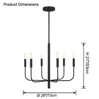 WOMO Gold Candlestick Chandelier-WM2509