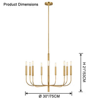 WOMO Gold Candlestick Chandelier-WM2509