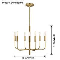 WOMO Gold Candlestick Chandelier-WM2509