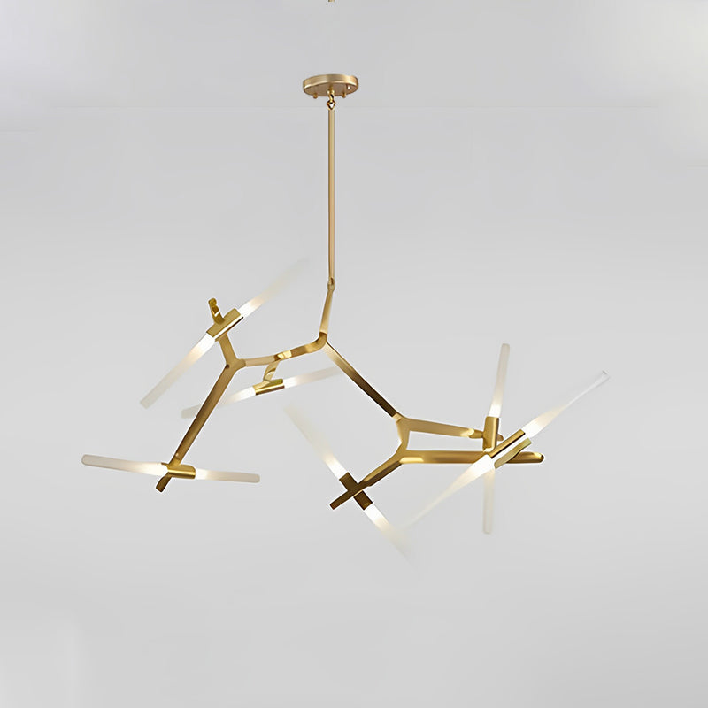 WOMO Adjustable Gold Branch Chandelier-WM2511