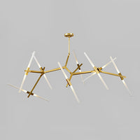 WOMO Adjustable Gold Branch Chandelier-WM2511