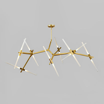 WOMO Adjustable Gold Branch Chandelier-WM2511