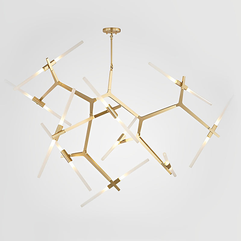 WOMO Adjustable Gold Branch Chandelier-WM2511