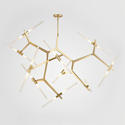 WOMO Adjustable Gold Branch Chandelier-WM2511