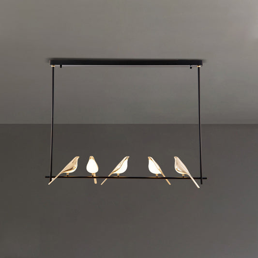 WOMO Gold Bird Linear Chandelier-WM2512b