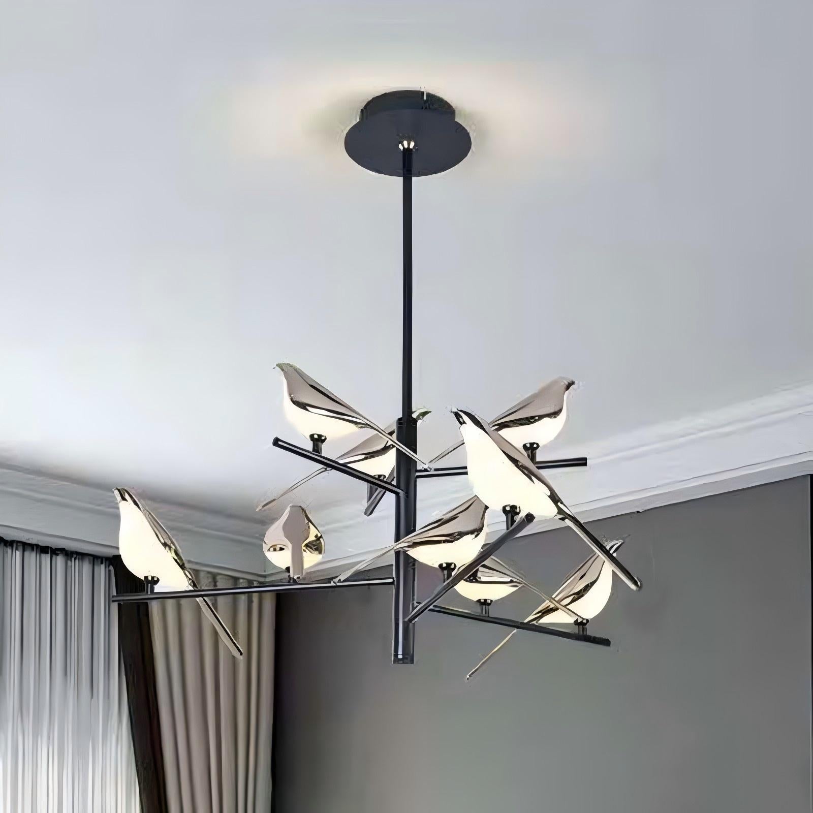 WOMO Gold Bird Branch Chandelier-WM2512c