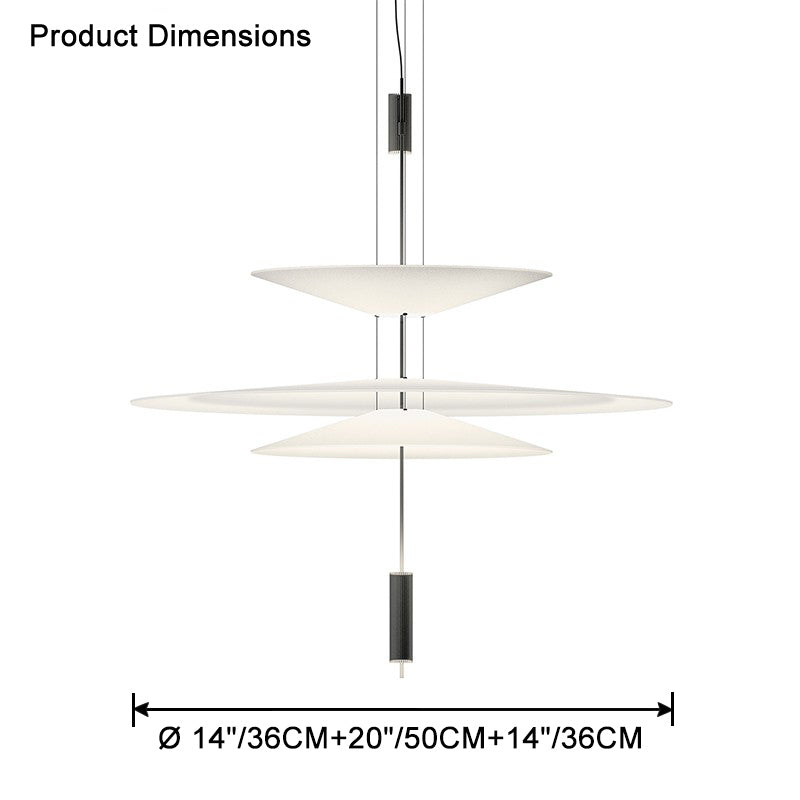 WOMO Tiered Cone Pendant Light-WM2513