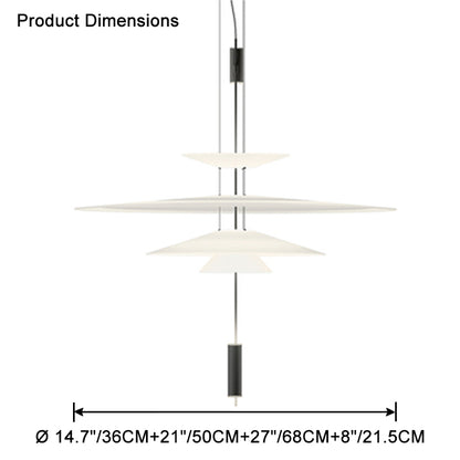 WOMO Tiered Cone Pendant Light-WM2513