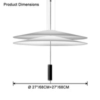 WOMO Tiered Cone Pendant Light-WM2513