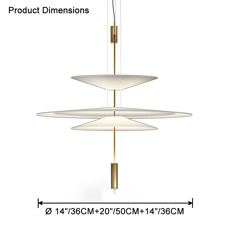 WOMO Tiered Cone Pendant Light-WM2513