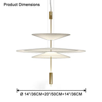 WOMO Tiered Cone Pendant Light-WM2513
