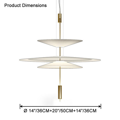 WOMO Tiered Cone Pendant Light-WM2513