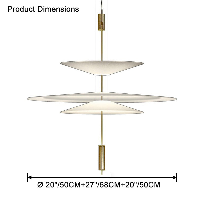 WOMO Tiered Cone Pendant Light-WM2513